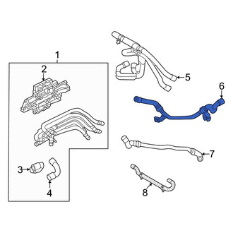 Audi OE - Right Upper Engine Coolant Pipe