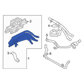 Audi OE - Right Engine Coolant Pipe