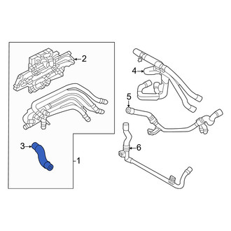 Audi OE - Right Engine Coolant Pipe
