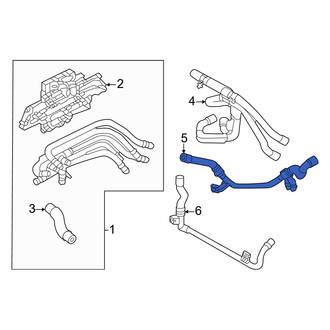 Audi OE - Right Upper Engine Coolant Pipe