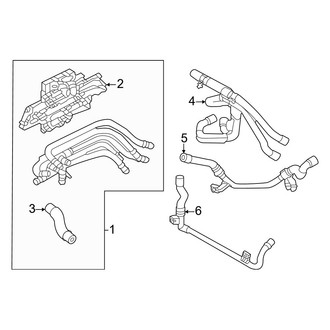 Audi OE - Cooling - Hoses & Lines (With R-1234YF Refrigerant, Right), (AWD)