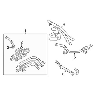 Audi OE - Cooling - Hoses & Lines (With R-1234YF Refrigerant, Right), (RWD)