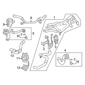 Audi OE - Cooling - Hoses & Lines (With R-744 Refrigerant, Left), (Premium / Premium Plus RWD)
