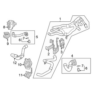 Audi OE - Cooling - Hoses & Lines (With R-1234YF Refrigerant, Left), (AWD)