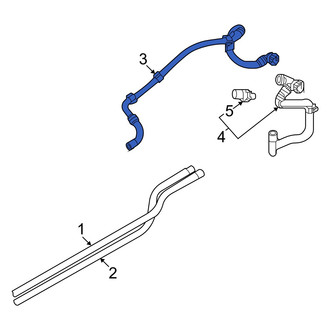 Audi OE - Rear Upper Engine Coolant Pipe