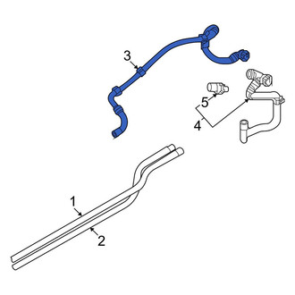 Audi OE - Rear Upper Engine Coolant Pipe