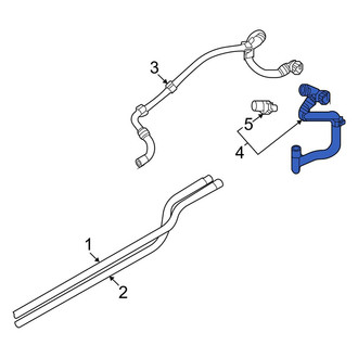Audi OE - Rear Engine Coolant Pipe