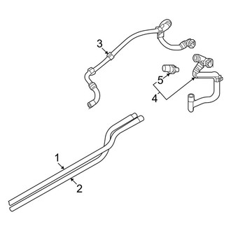 Audi OE - Cooling - Hoses & Lines (With R-744 Refrigerant, Rear), (Premium / Premium Plus RWD)