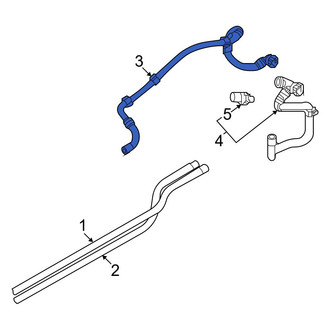 Audi OE - Rear Engine Coolant Pipe