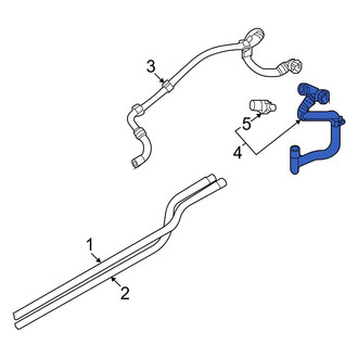 Audi OE - Rear Upper Engine Coolant Pipe