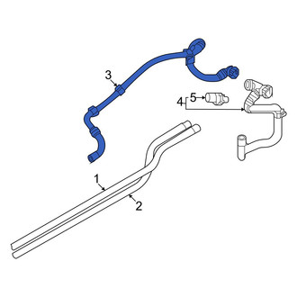 Audi OE - Rear Engine Coolant Pipe