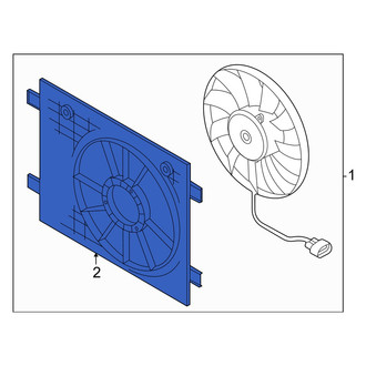Audi OE - Engine Cooling Fan Shroud
