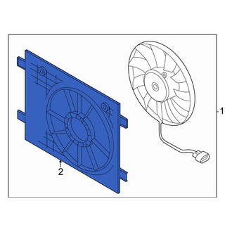Audi OE - Engine Cooling Fan Shroud