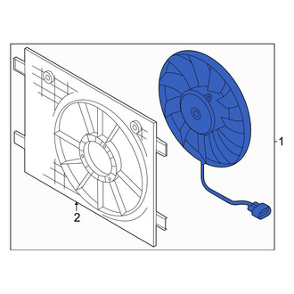 Audi OE - Engine Cooling Fan Assembly