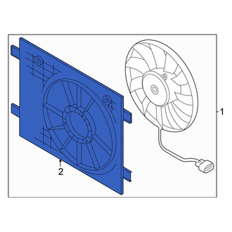 Audi OE - Engine Cooling Fan Shroud