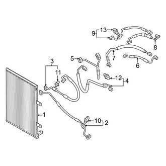 Audi OE - Air Conditioner & Heater - Condenser (R-744 Refrigerant)
