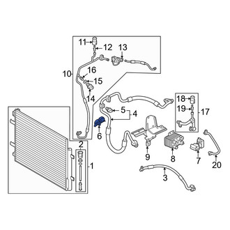 Audi OE - A/C Refrigerant Line Hold Down