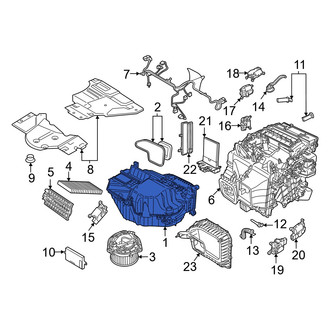 Audi OE - HVAC Blower Case Assembly