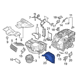 Audi OE - Center Cabin Air Intake Duct
