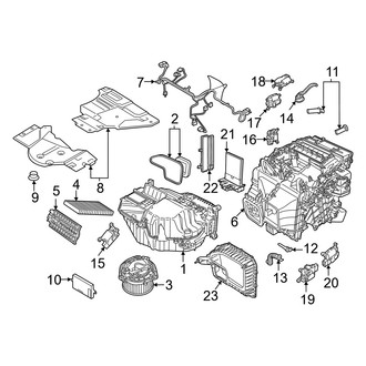 Audi OE - Air Conditioner & Heater - Evaporator & Heater Components (R-744 Refrigerant)