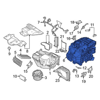 Audi OE - HVAC Unit Case Assembly