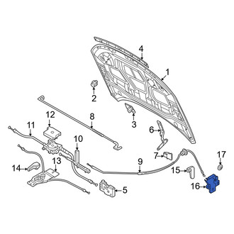 Audi OE - Hood Release Handle Bracket