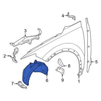 Audi OE - Front Left Fender Splash Shield