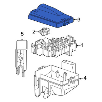Audi OE - Upper Fuse and Relay Center Cover