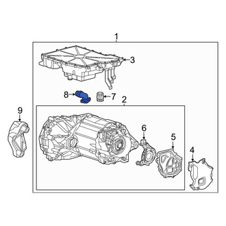 Audi OE - Rear Engine Coolant Pipe
