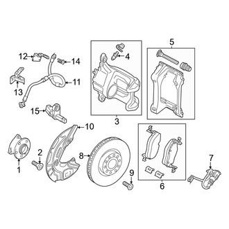 Audi OE - Front Suspension - Brake Components (RWD)