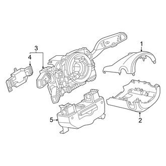 Audi OE - Steering Column - Shroud, Switches & Levers