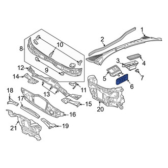 Audi OE - Instrument Panel Air Duct Bracket