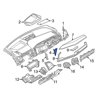 Audi OE - Right Lower Instrument Panel Molding