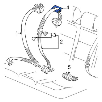 Audi OE - Rear Seat Belt Guide