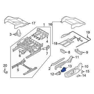 Audi OE - Front Right Power Seat Switch