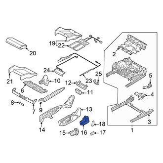 Audi OE - Front Right Power Seat Switch