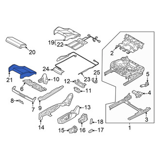 Audi OE - Front Right Seat Cover