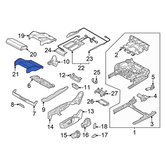 Audi OE - Front Left Seat Cover