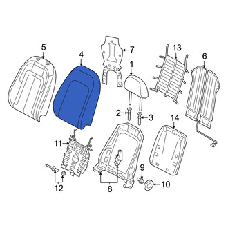 Audi OE - Front Right Seat Back Cushion Cover