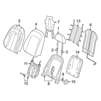 Audi OE - Seats - Passenger Seat Components (Seat Back Components)