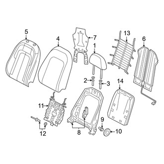 Audi OE - Seats - Driver Seat Components (Seat Back Components)