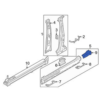Audi OE - Rear Left Rocker Panel