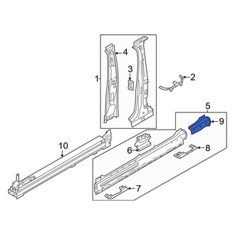 Audi OE - Rear Left Rocker Panel