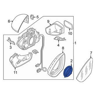 Audi OE - Front Door Mirror Drive Motor
