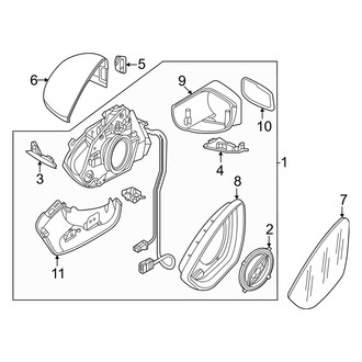 Audi OE - Front Door - Outside Mirrors