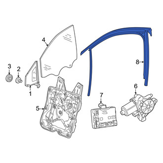Audi OE - Front Left Window Channel