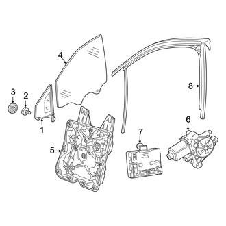 Audi OE - Front Door - Glass & Hardware