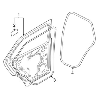 Audi OE - Rear Door - Door & Components