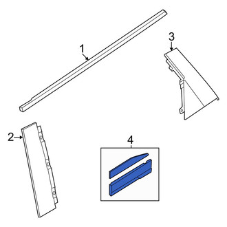 Audi OE - Front Left Door Molding