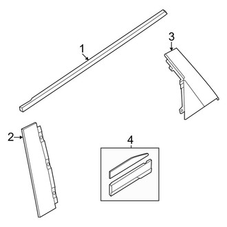 Audi OE - Rear Door - Exterior Trim